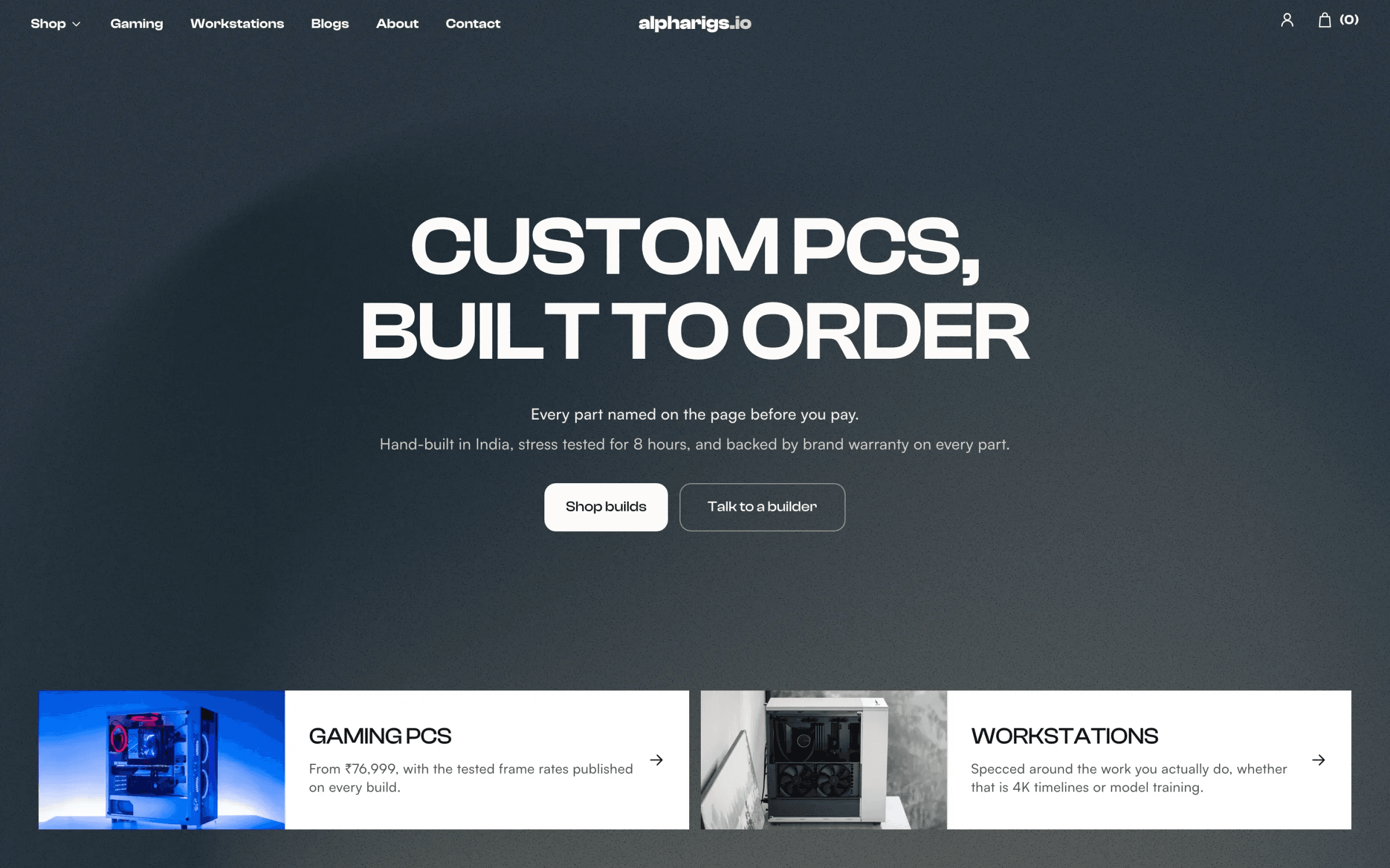 Development Concent Application AlphaRigs: eCommerce design & development | StudioPartner